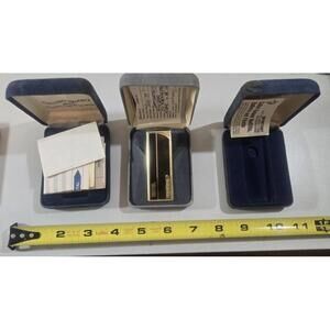 Vintage 1980 Colibri lighter 3 Cases Original Reciept and Maintenance Paperwork